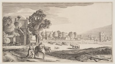 Roads along a Pasture, from Landscapes by Claes Jansz. Visscher II