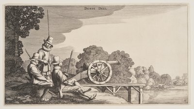 The Three Gunners, from Landscapes (Pleasant Landscapes) by Claes Jansz. Visscher II