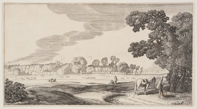 View of Pastures, from Landscapes (Pleasant Landscapes) by Claes Jansz. Visscher II