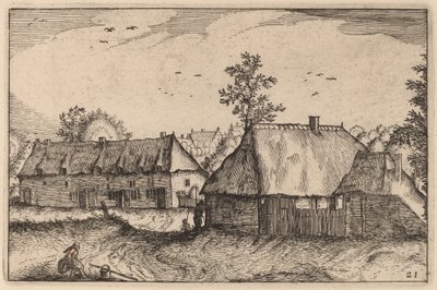 Large Sheds by Claes Jansz Visscher after Johannes van Doetechum, the Elder after Lucas