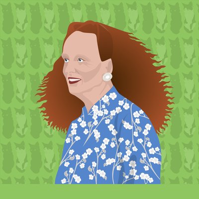 Portrait of Grace Coddington, Creative Director of US Vogue by Claire Huntley