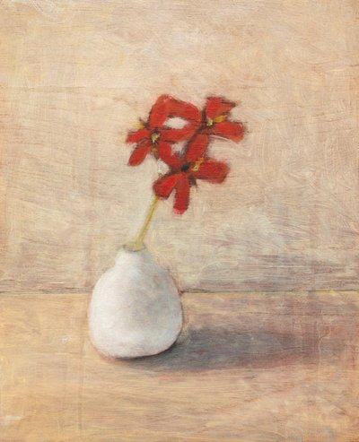 Red Flowers Still Life by Claire Lerner