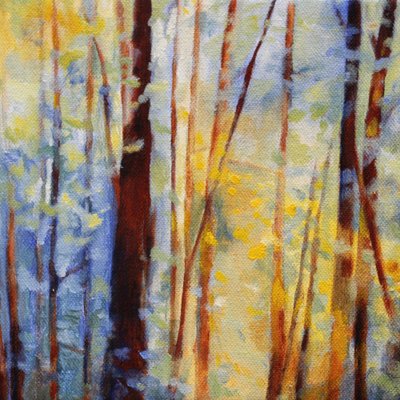 Golden Forest Light by Claire Whitehead