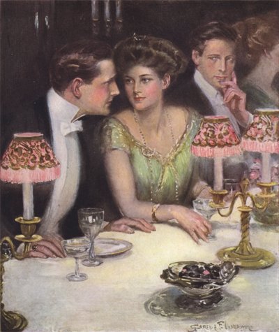 The only two at dinner by Clarence F. Underwood
