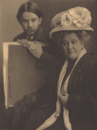 Alvin Langdon Coburn and His Mother, c.1909 by Clarence H White