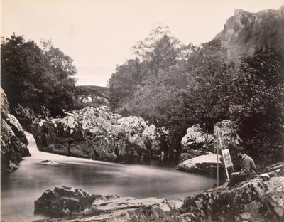 The Lledr Bridge, near Bettws-y-coed by Clarence Henry White