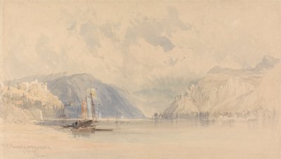 Castles of Rheinfels and Thurnberg on the Rhine by Clarkson Stanfield
