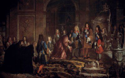 Reparation Made to King Louis XIV by the Doge of Genes in the Galerie des Glaces in Versailles, May 15 by Claude Guy Halle