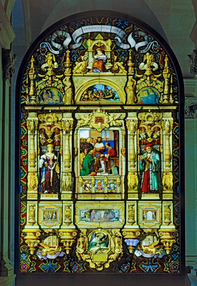 Royal Manufacture of Sevres Porcelain Stained Glass-Window by Claude Amie Chenavard