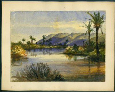 The Mouth of the River Kishon and Mount Carmel by Claude Conder