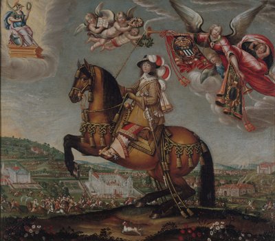 Equestrian Portrait of Alberte-Barbe d