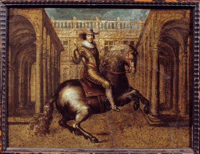 Equestrian portrait of Gaston d