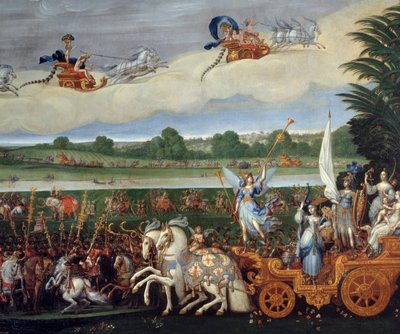 The four elements. The Earth (Detail on the right). Painting by Claude Deruet by Claude Deruet