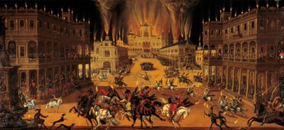 The four elements: fire. Show and equestrian tournament at the time of Louis XIII by Claude Deruet