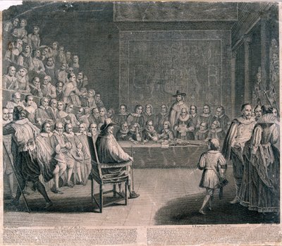 Trial of King Charles I, Palace of Westminster by Claude Dubosc