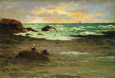 A corner of the Beach at Concarneau by Claude Emile Schuffenecker