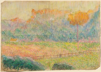 Study for Landscape with Figure and Houses by Claude Emile Schuffenecker