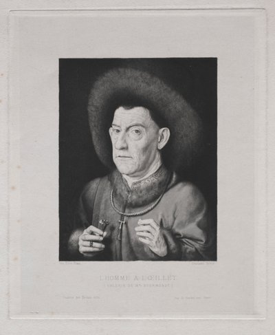 Man with a Pink by Claude Ferdinand Gaillard