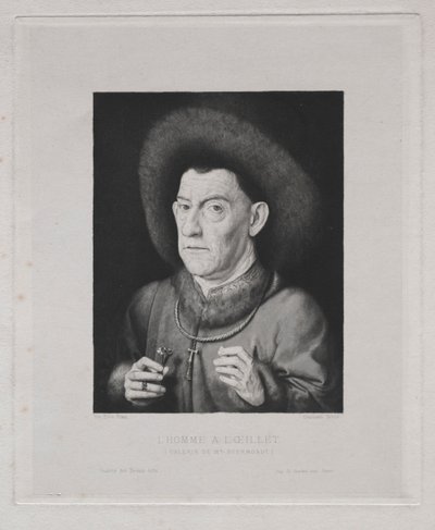Man with a Pink by Claude Ferdinand Gaillard
