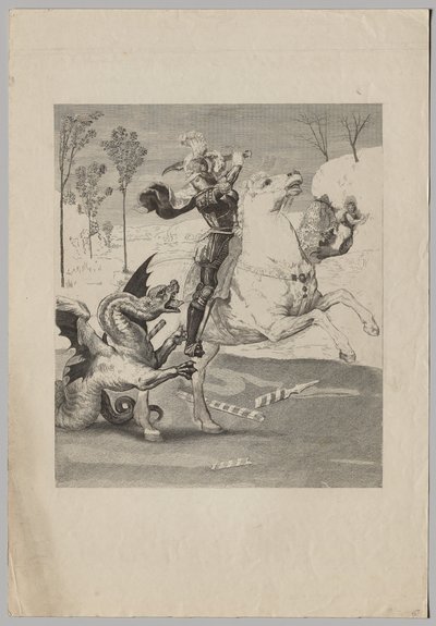 St. George and the Dragon (3) by Claude Ferdinand Gaillard