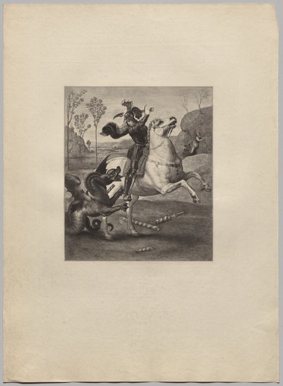 St. George and the Dragon (4) by Claude Ferdinand Gaillard