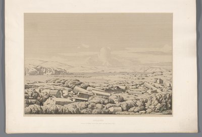 View of the Cyclades Cyclades (title on object) Views of the Most Famous Sites of Ancient Greece (series title) by Claude Félix Théodore Caruelle d