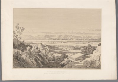 Landscape with View of the Ruins of Corinth by Claude Félix Théodore Caruelle d