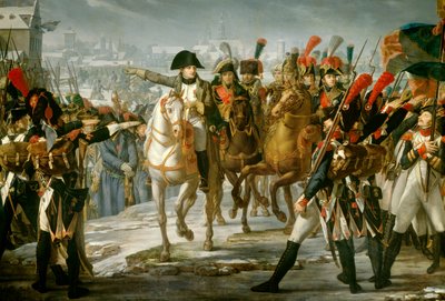 Emperor Napoleon I Haranguing the 2nd Corps of the Great Army on the Bridge of Lech by Claude Gautherot