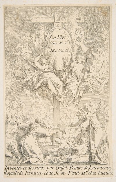 Frontispiece to the Series The Life of Christ by Claude Gillot, Jacques Gabriel Huquier