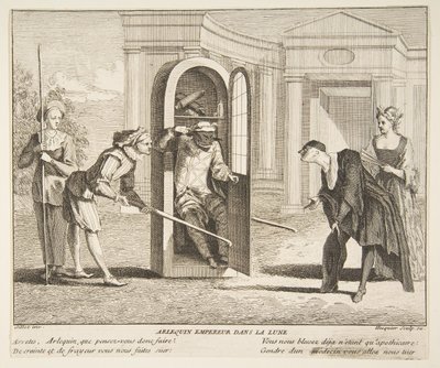 Harlequin, Emperor on the Moon by Claude Gillot, Jacques Gabriel Huquier