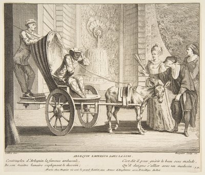 Harlequin, Emperor on the Moon by Claude Gillot, Jacques Gabriel Huquier