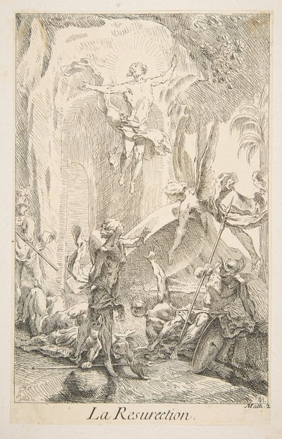 Resurrection by Claude Gillot, Jacques Gabriel Huquier