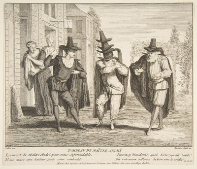 The Death of Maitre Andre by Claude Gillot, Jacques Gabriel Huquier