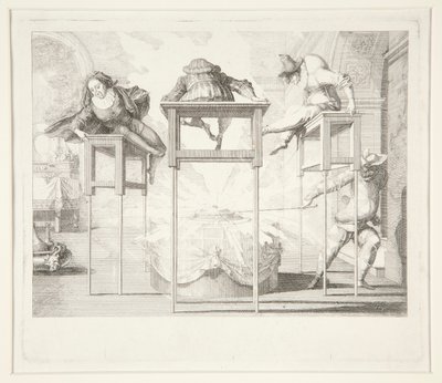 Mischievous Harlequin by Claude Gillot