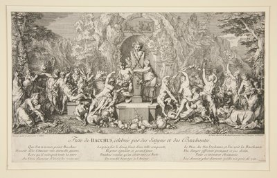 Festival of Bacchus, celebrated by Satyrs and Bacchantes by Claude Gillot