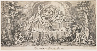 Festival of Faun, God of the Forests, c. 1740 by Claude Gillot