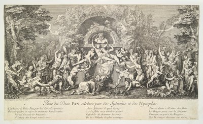 Festival of the God Pan, Celebrated by Sylvans and Nymphs by Claude Gillot