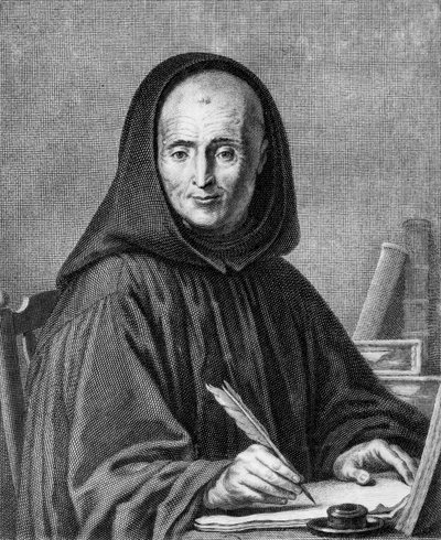 Portrait of Jean Mabillon (1632-1707) engraved by Alexis Loir by Claude Guy Halle
