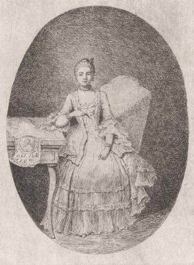Portrait of Marguerite Le Comte by Claude Henri Watelet