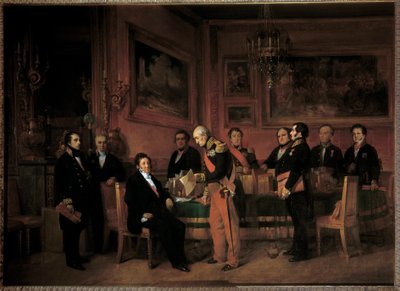 Council of Ministers at the Palais des Tuileries, Marechal Soult Presents to Louis Philippe I the Law of Regency on August 15 by Claude Jacquand