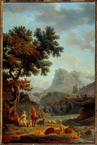 La Bergere des Alpes by Claude Joseph Vernet