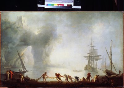Dawn over Capri, Mist by Claude Joseph Vernet