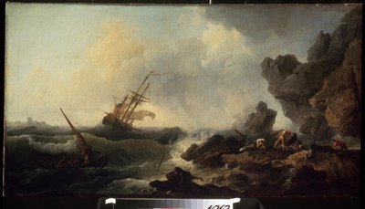 Storm at the Sea by Claude Joseph Vernet