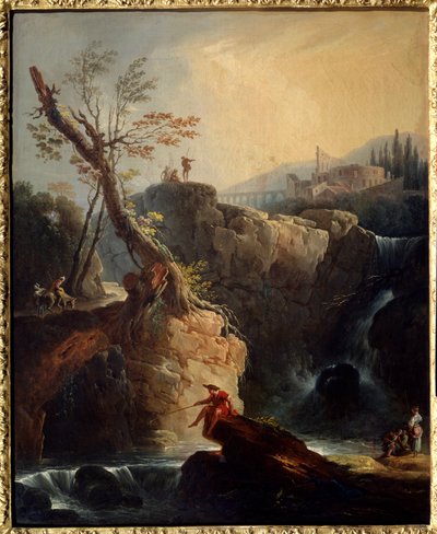 The Waterfall by Claude Joseph Vernet