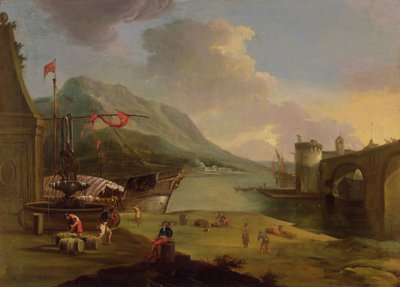 Unloading Galleys in the Straits of Mycenae by Claude Joseph Vernet