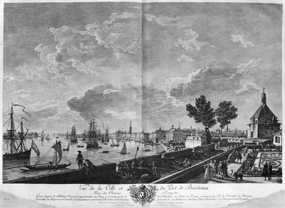 View of the Town and Port of Bordeaux seen from Chateau Trompette, series of 