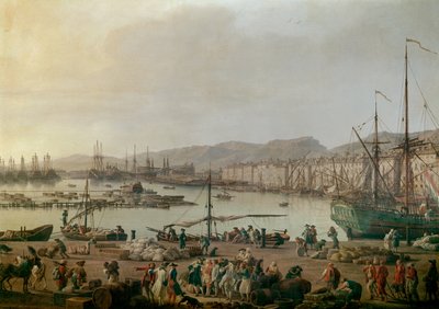 View of the Harbour of Toulon (detail) by Claude Joseph Vernet