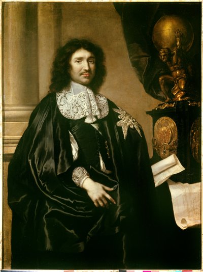 Portrait of Jean Baptiste Colbert, Minister of Louis XIV by Claude Lefebvre