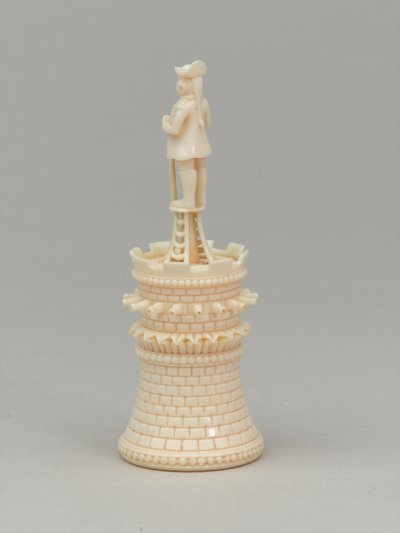 White rook, chess piece, India by Claude Lefebvre