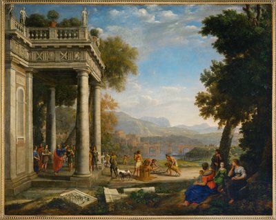 David crowned by Samuel by Claude Lorrain (1600-82)